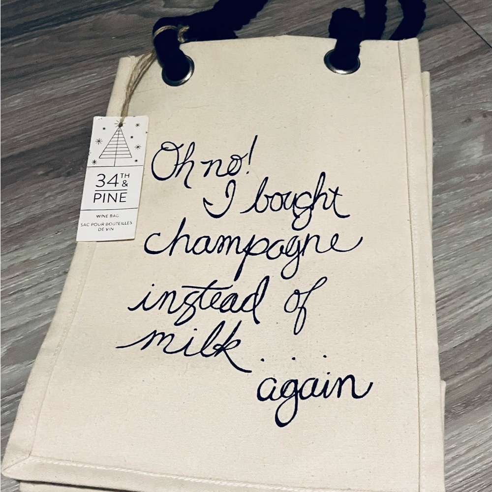 Wine tote- NWT